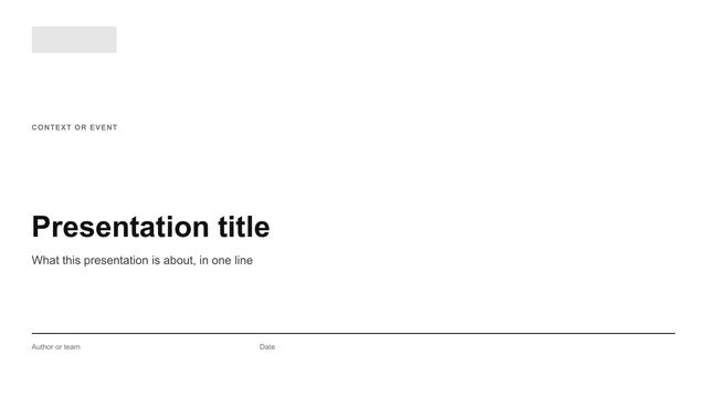 Cover, title left: White cover: kicker, large left-aligned title, subtitle, a rule and author/date line.